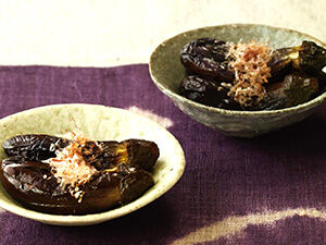 丸ごと茄子のつや煮