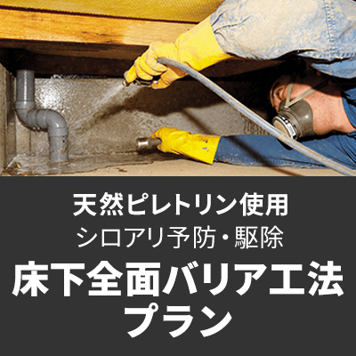【天然ピレトリン】床下全面バリア工法プラン